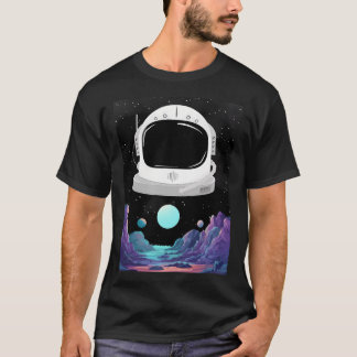 Design des grafischen Helms des Astronauten T-Shirt