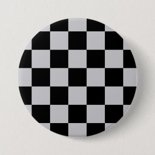 Design des grauen Schachbretts Button