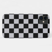 Design des grauen Schachbretts Case-Mate iPhone Hülle (Rückseite (Horizontal))