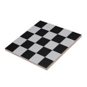 Design des grauen Schachbretts Fliese (Seite)