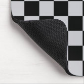 Design des grauen Schachbretts Mousepad (Ecke)