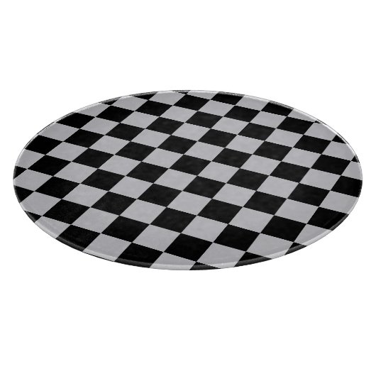 Design des grauen Schachbretts Schneidebrett (Ecke)