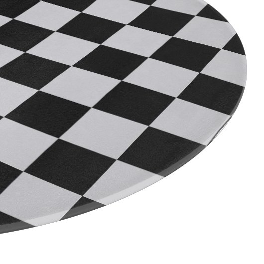 Design des grauen Schachbretts Schneidebrett (Ecke)