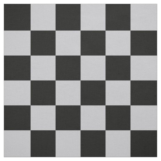 Design des grauen Schachbretts Stoff (Muster)