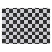 Design des grauen Schachbretts Tischdecke (Vorderseite (Horizontal))