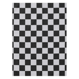 Design des grauen Schachbretts Tischdecke