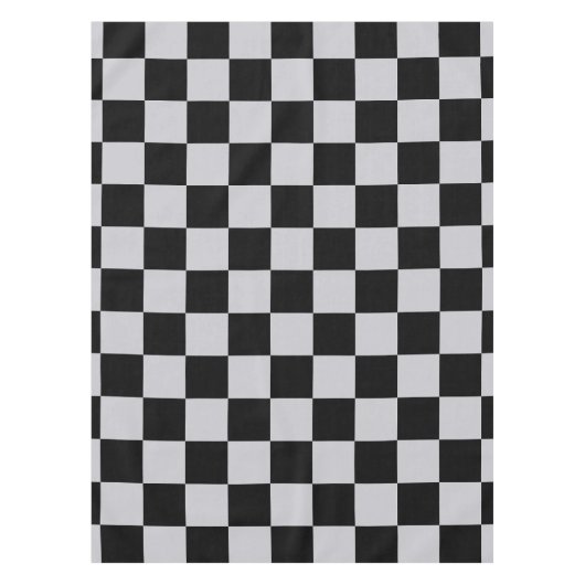 Design des grauen Schachbretts Tischdecke (Vorderseite)