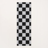 Design des grauen Schachbretts Yogamatte (Rückseite)