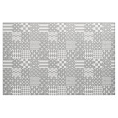 Design des grauen, weißen Mixed-Musters Stoff (Fat Quarter (45,7 x 55,9 cm))