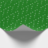 Design des Green Holiday Dots Geschenkpapier (Ecke)