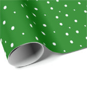 Design des Green Holiday Dots Geschenkpapier (Rolleneckpunkt)