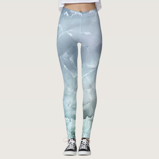 Design des grönländischen Iglu-Eisblockes Leggings (Vorderseite)