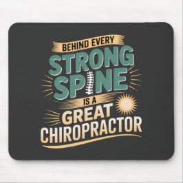 Design des großen Chiropraktikers mit starker Spin Mousepad
