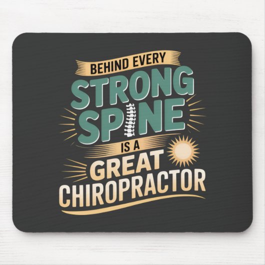Design des großen Chiropraktikers mit starker Spin Mousepad (Vorne)