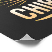 Design des großen Chiropraktikers mit starker Spin Poster (Ecke)