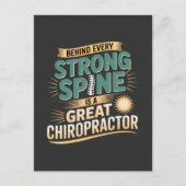 Design des großen Chiropraktikers mit starker Spin Postkarte (Vorderseite)