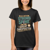 Design des großen Chiropraktikers mit starker Spin T-Shirt (Vorderseite)