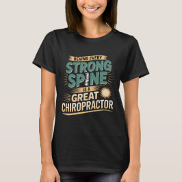 Design des großen Chiropraktikers mit starker Spin T-Shirt