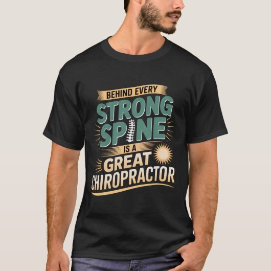 Design des großen Chiropraktikers mit starker Spin T-Shirt (Vorderseite)