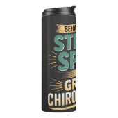 Design des großen Chiropraktikers mit starker Spin Thermosbecher (Nach links gedreht)