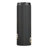 Design des großen Chiropraktikers mit starker Spin Thermosbecher (Rückseite)