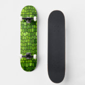 Design des grünen Bleiglases Skateboard (Vorderseite)