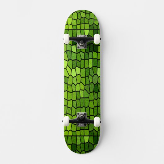Design des grünen Bleiglases Skateboard (Vorderseite)