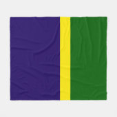 Design des grünen gelbblauen Blockes Fleecedecke (Vorderseite (Horizontal))