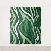 Design des grünen Stoffes Wandteppich (Vorderseite)