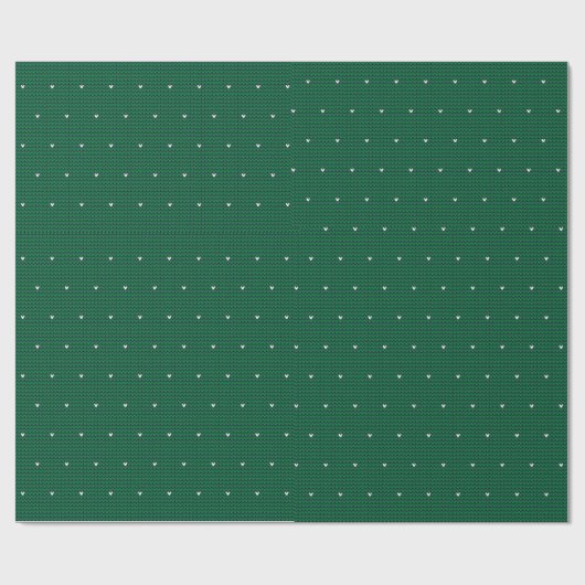 Design des grünen Stricks Geschenkpapier (Flach)