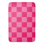 Design des hellen und Hot-Pink-Schachbretts Badematte (Vorderseite Vertikal)