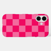 Design des hellen und Hot-Pink-Schachbretts Case-Mate iPhone Hülle (Rückseite (Horizontal))