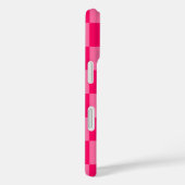 Design des hellen und Hot-Pink-Schachbretts Case-Mate iPhone Hülle (Rückseite / Rechts)