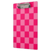 Design des hellen und Hot-Pink-Schachbretts Klemmbrett (Links)