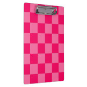 Design des hellen und Hot-Pink-Schachbretts Klemmbrett (Rechts)