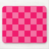 Design des hellen und Hot-Pink-Schachbretts Mousepad (Vorne)