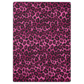 Design des hübschen, schwarz und hell rosa Glitzer Klemmbrett (Rückseite)