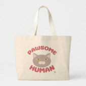 Design des humanen Fun Cat Cartoon Jumbo Stoffbeutel (Vorne)