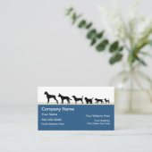 Design des Hundes Themed Pets Visitenkarte (Stehend Vorderseite)