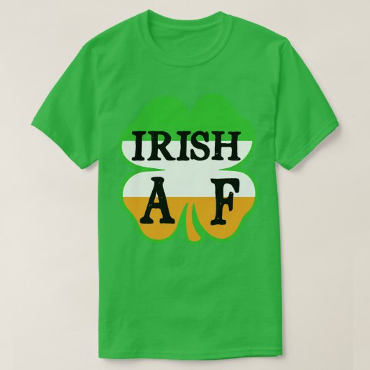 Design des irischen AF-Kleeblatts T-Shirt (Design vorne)