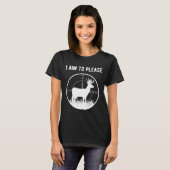 Design des Jagdbereichs mit Zitat Ich möchte Sie b T-Shirt (Vorne ganz)