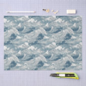 Design des japanischen Wellenmusters für Schleifpa Seidenpapier (Handwerk)