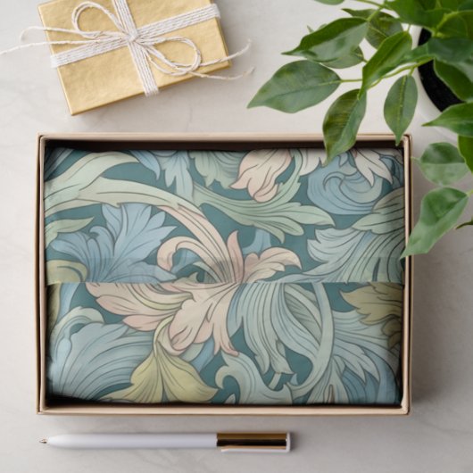 Design des Jugendstil-floralen Hintergrundbildes Seidenpapier (Geschenk)