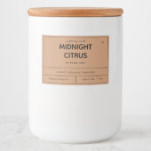 Design des Kerzenprodukts Lebensmitteletikett (Vorderseite)