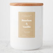 Design des Kerzenprodukts Lebensmitteletikett (Vorderseite)