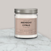 Design des Kerzenprodukts Lebensmitteletikett