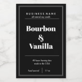 Design des Kerzenprodukts Lebensmitteletikett (Einzelnes Label)