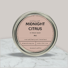 Design des Kerzenprodukts Runder Aufkleber