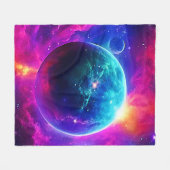 Design des kosmischen Planeten Fleecedecke (Vorderseite (Horizontal))