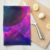 Design des kosmischen Planeten Geschirrtuch (Viertel Falte)